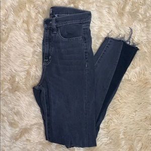 Urban outfitter black distressed jeans